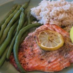 Dad Kitchen Salmon Plate