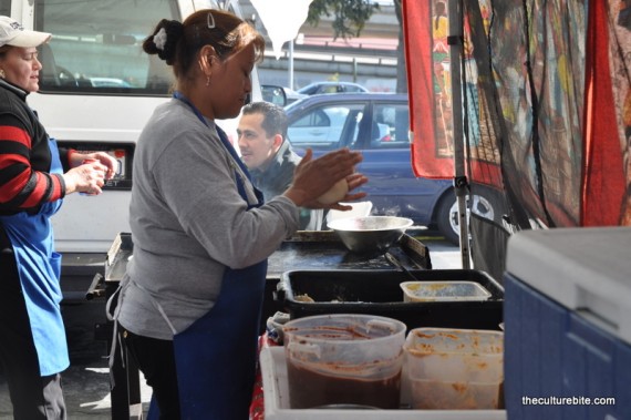 Alemany Farmers Market Making Pupusa